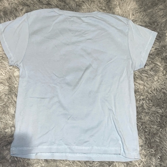 Forever 21, blue, smiley face shirt - Picture 2 of 3